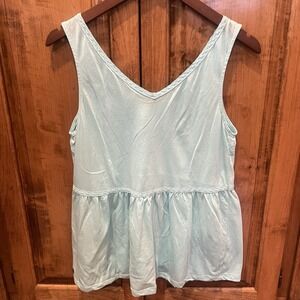 Womens Matilda Jane Lets go together  Talk to Me Tank size Medium Blue